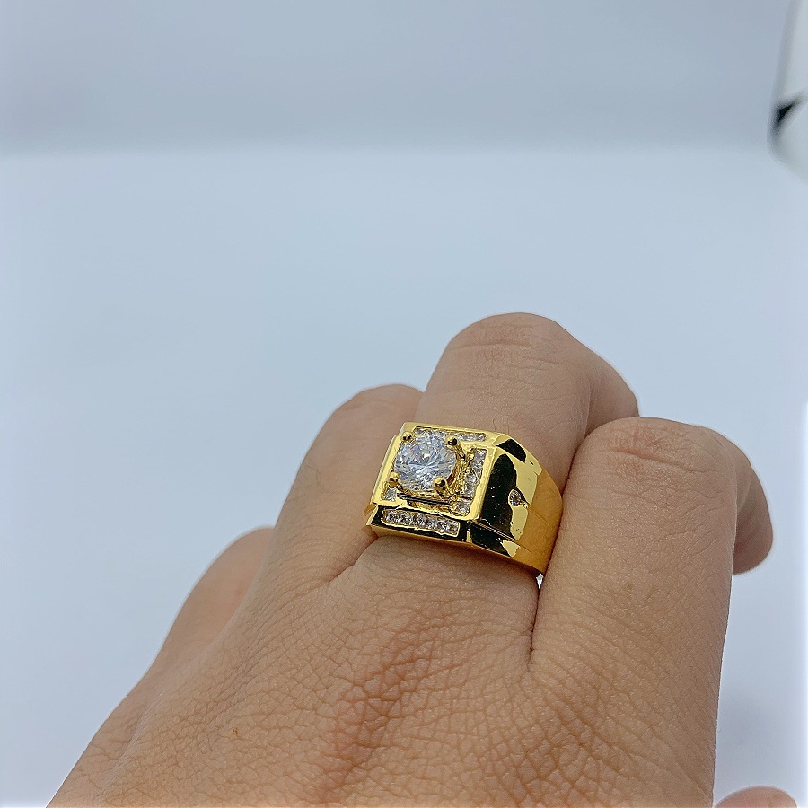 Nhẫn nam kim cương vàng trắng 14k pnj ddddw001852 | pnj.com.vn